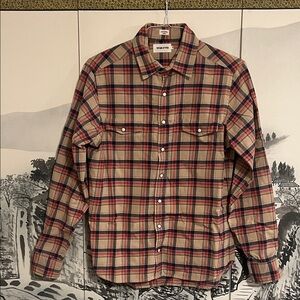 Taylor Stitch Western Check Snap Button-Up Shirt - Size 40/M